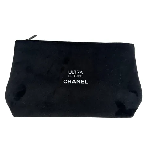 Chanel Ultra Le Teint Black Velvet Cosmetic Pouch