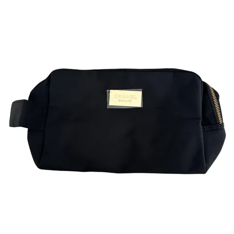 CHANEL Beauté Black Double-Zip Vanity Case  Cosmetic Bag