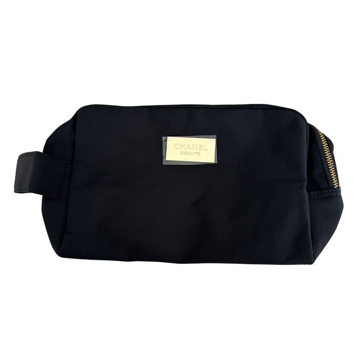 CHANEL Beauté Black Double-Zip Vanity Case  Cosmetic Bag