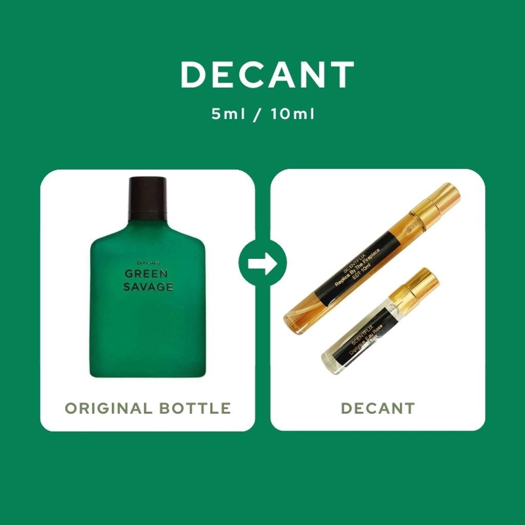 Zara Man Green Savage EDT 10ml (YSL Y Le Parfum) – SCENTFLIX | Perfume  Malaysia Decant