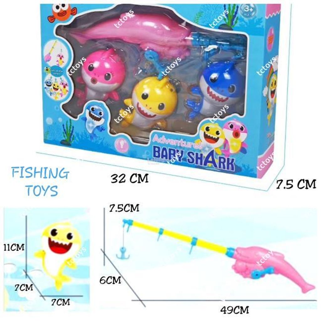 BABY SHARK FISHING TOYS WITH LIGHT – FUN ZONE (BMH BUDDIES TRADING