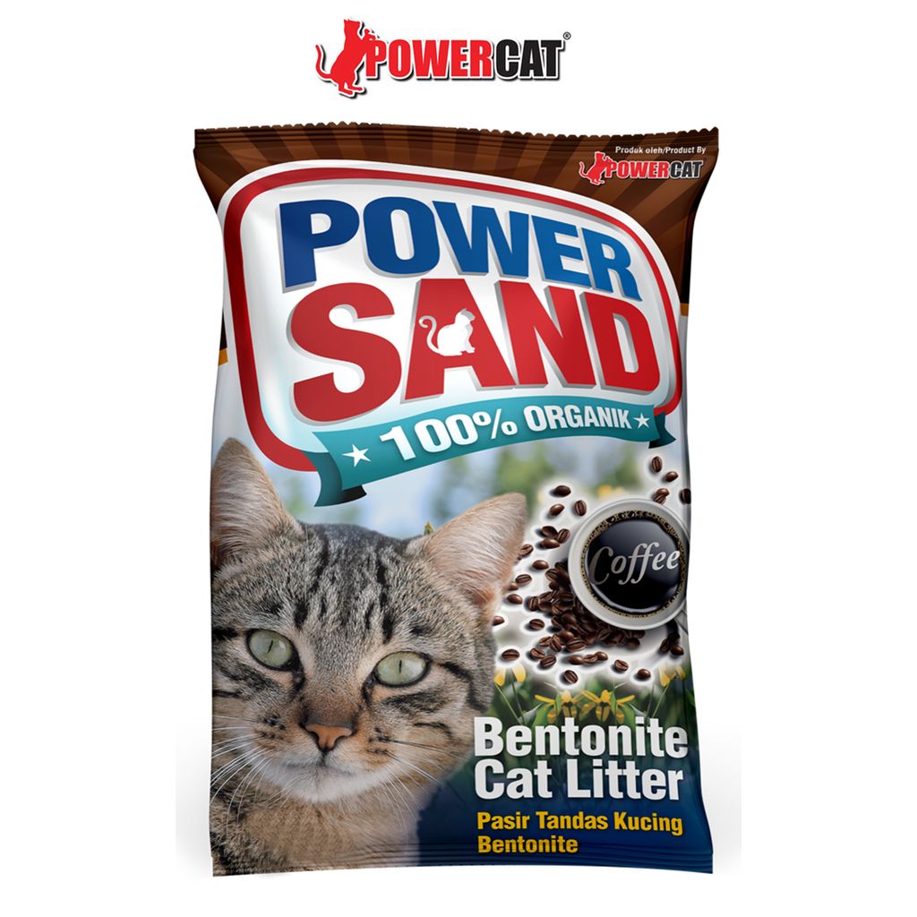 Powersand Bentonite Cat Litter Coffie 10L (1).jpg