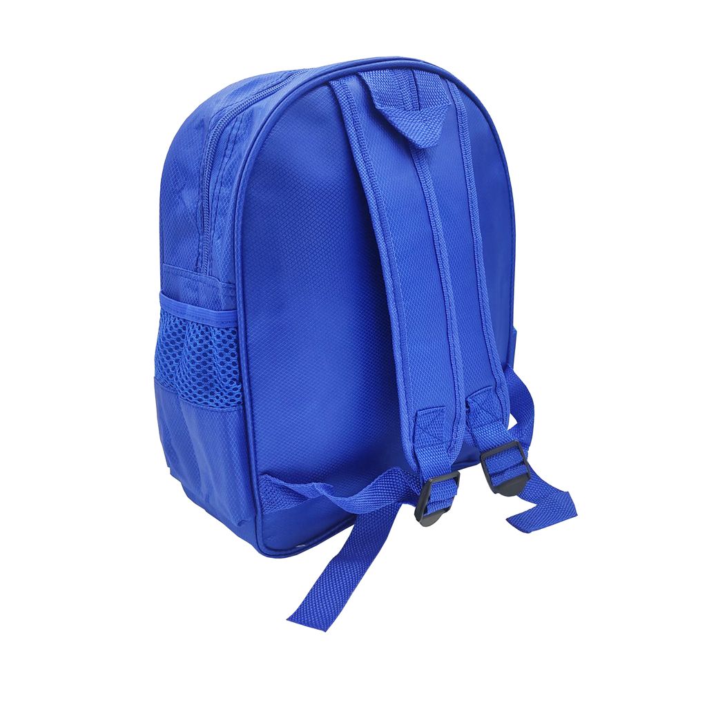 back pack - blue - back side