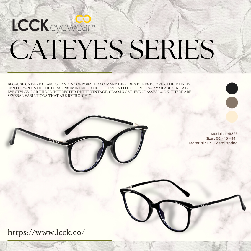 Because cat-eye glasses have incorporated so many different trends over their half-century-plus of cultural prominence, you have a lot of options available in cat-eye styles. For those interested in the vintage (22)