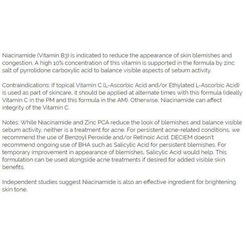 The Ordinary Niacinamide 10% + Zinc 1 % (30ml - 60ml) â