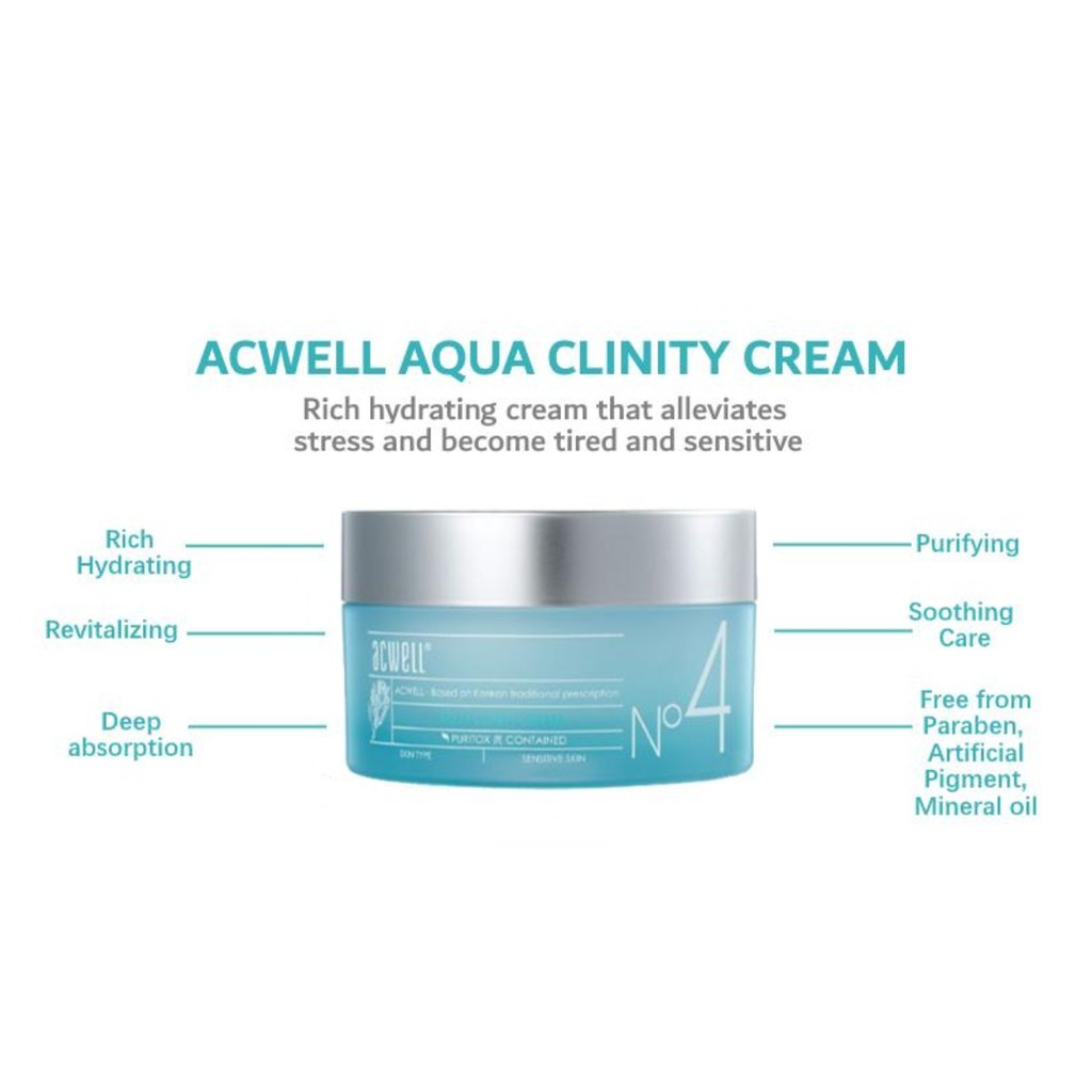 ACWELL Aqua Clinity Cream 50ml Koreangaze