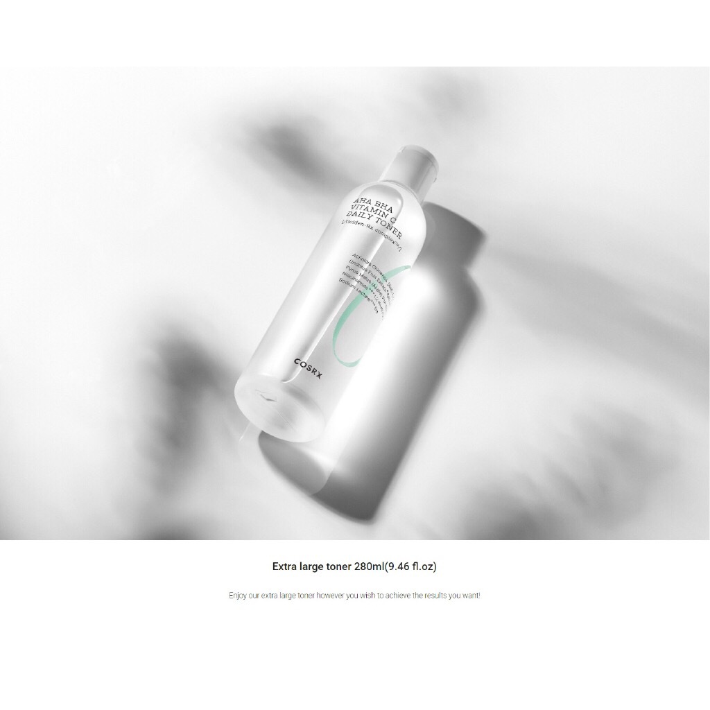 Cosrx Refresh AHA BHA Vitamin C Daily Toner (50ml / 280ml) KOREANGAZE
