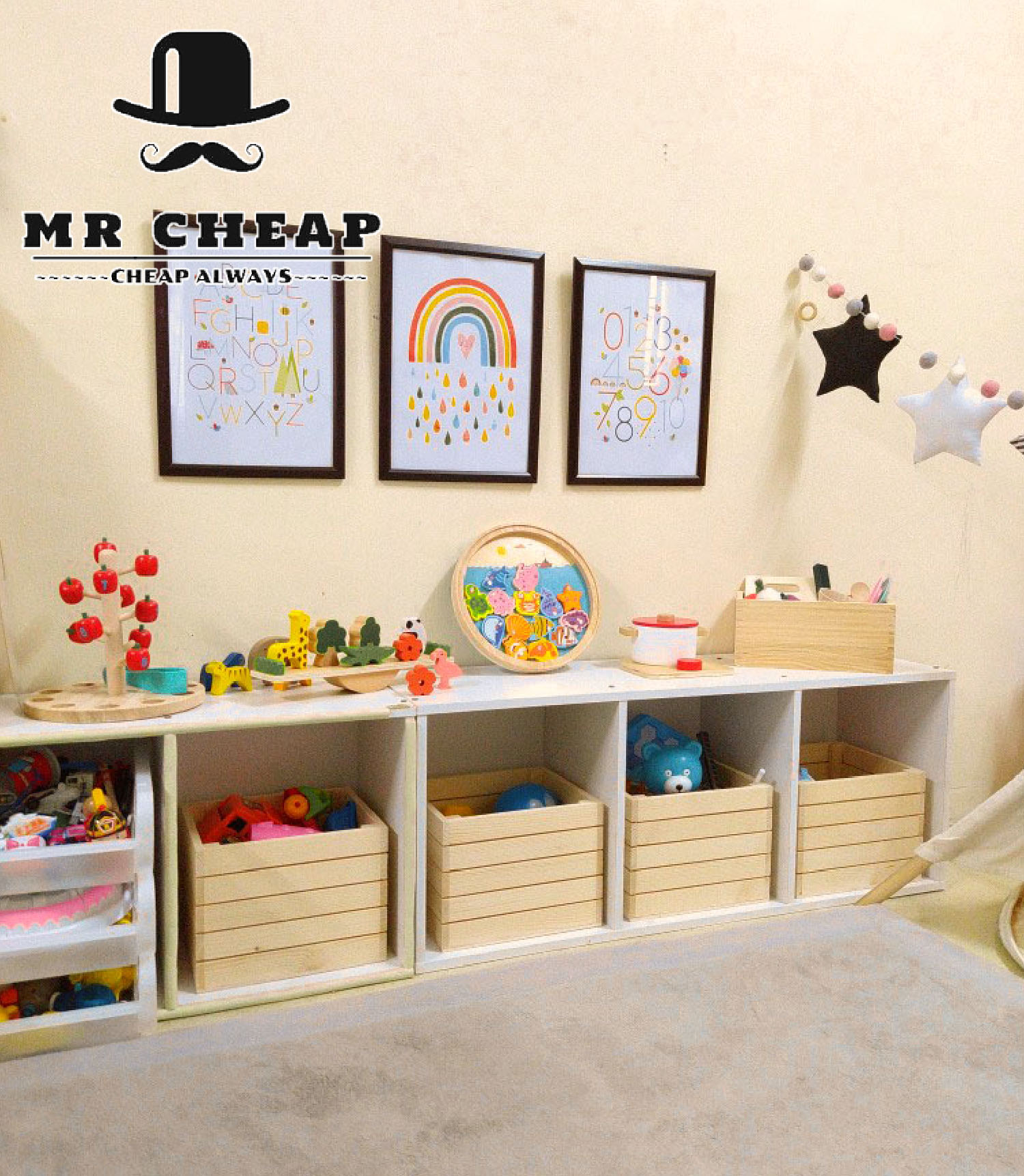 Pine Wood Crates Storage | Mr Cheap - Customize Wood Products Specialist