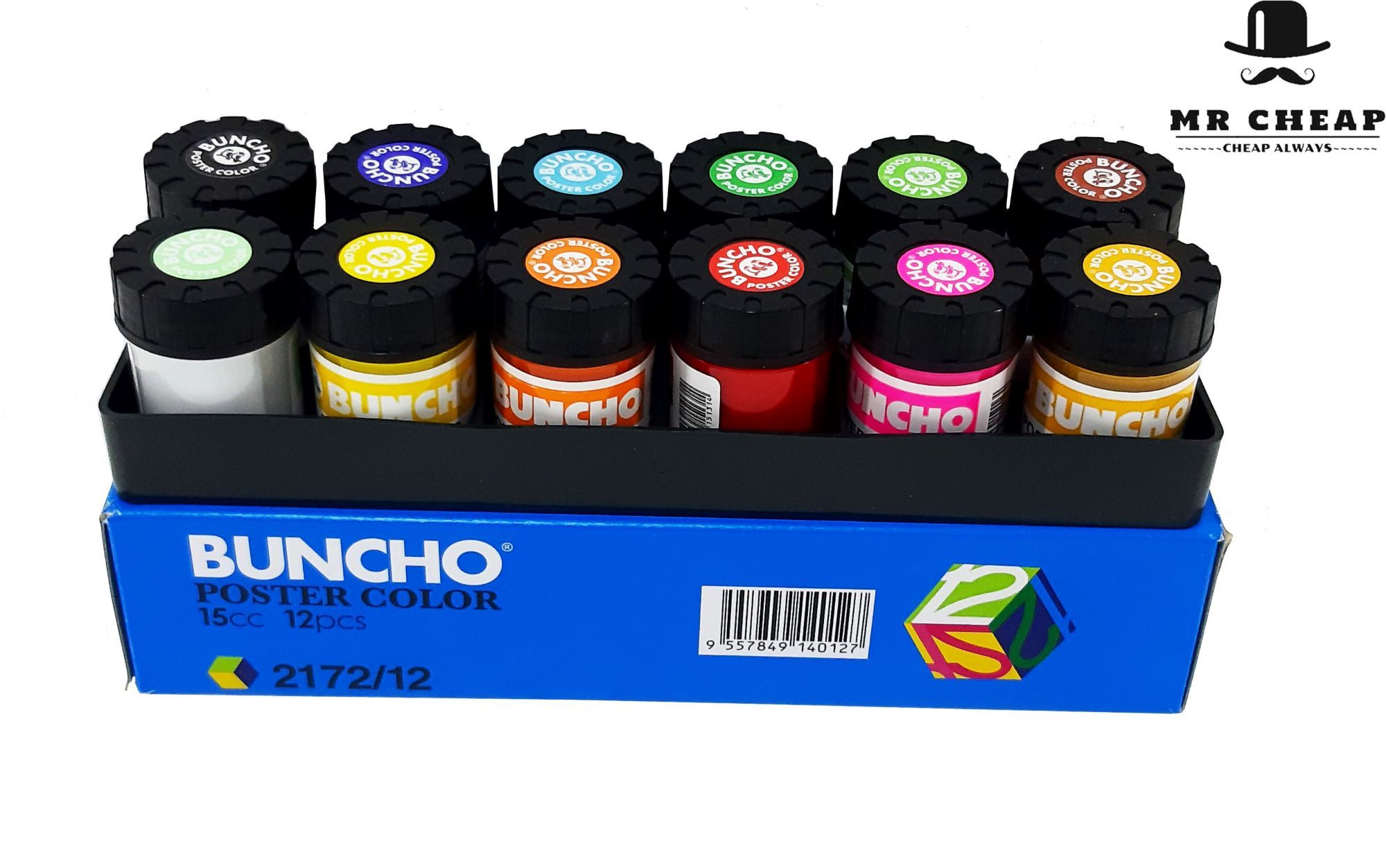 15cc Buncho Poster Color  12 Colours 21131 Mr Cheap