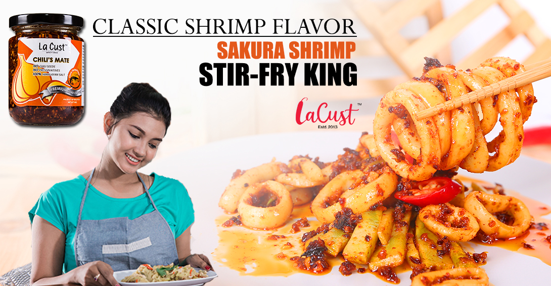 Lacust Malaysia Premium Hot Chili Sauce Halal Crispy Sambal