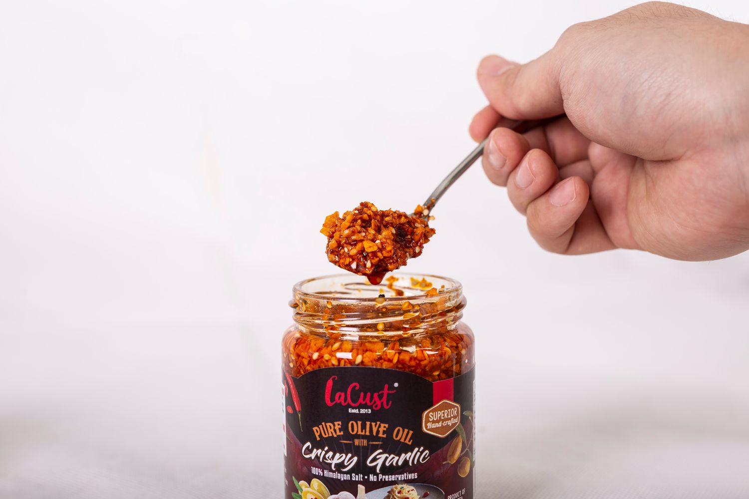 Lacust Malaysia | Premium Hot Chili Sauce | Halal Crispy Sambal | 5% REBATE ON PURCHASES