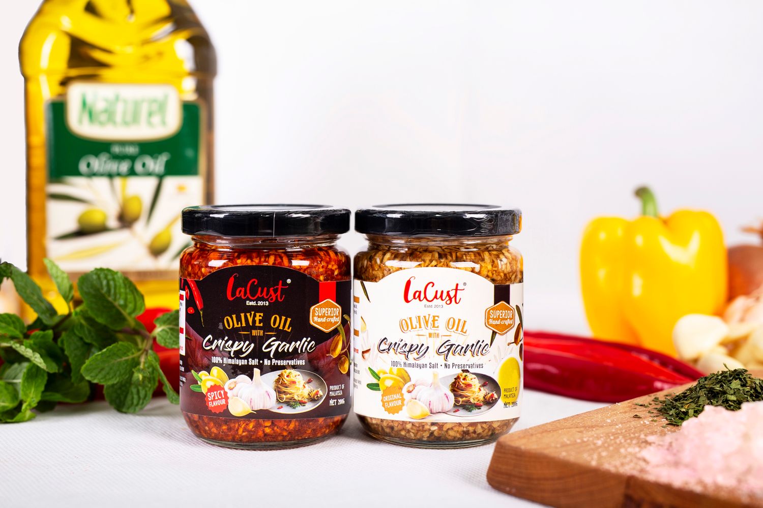 Lacust Malaysia | Premium Hot Chili Sauce | Halal Crispy Sambal | 