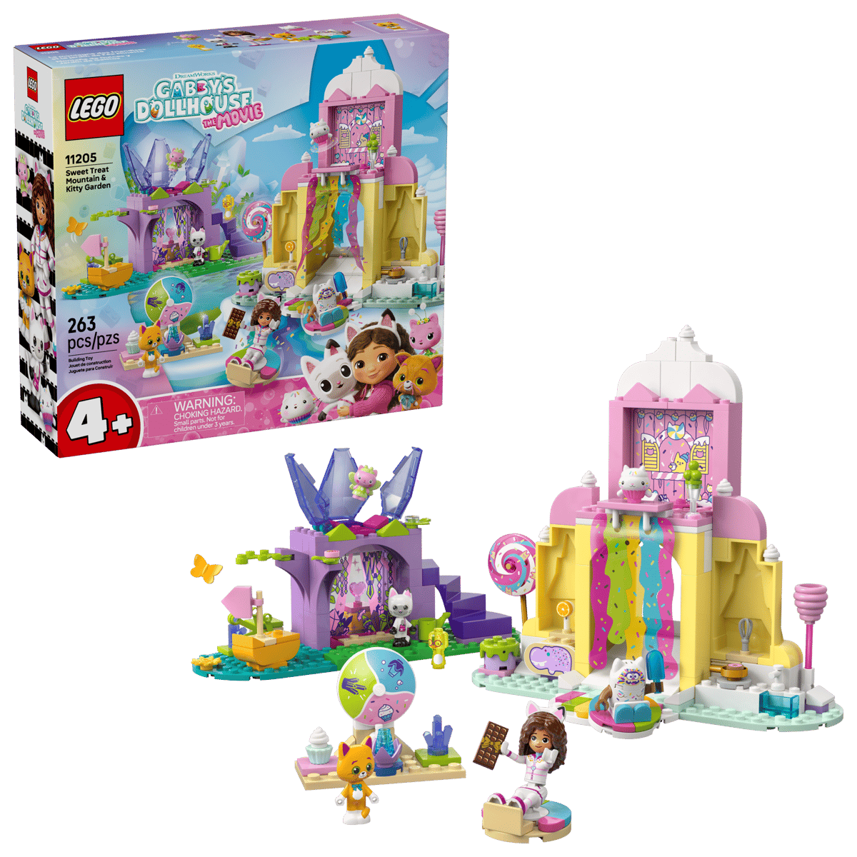 02_GABBY'S DOLLHOUSE SWEET TREAT MOUNTAIN & KITTY GARDEN 11205