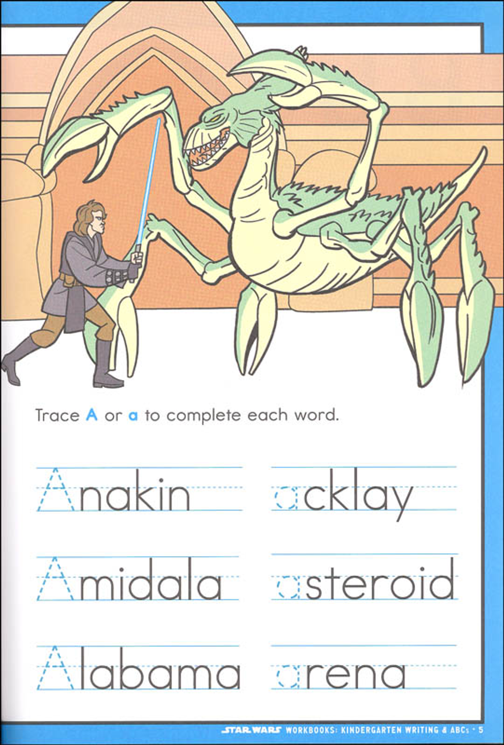 Star Wars workbooks kindergarten writing & abcs 2