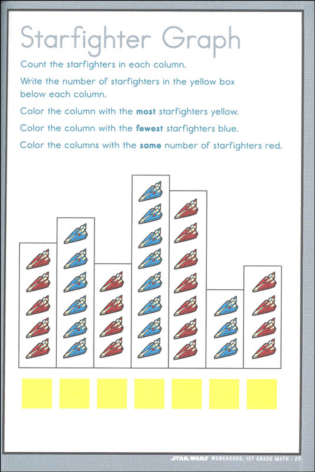 star wars workbooks 1st grade math 2