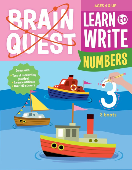 BRAIN QUEST - LEARN TO WRITE NUMBERS 1