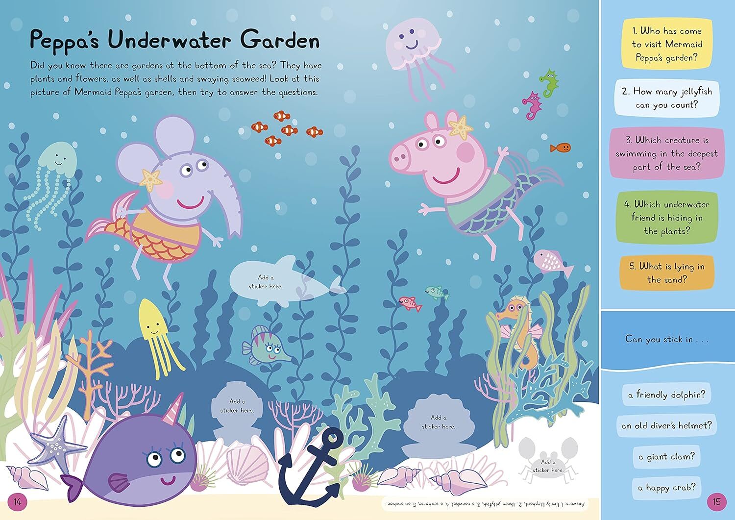 03_Peppa Pig Peppa's Underwater Friends Sticker Activity