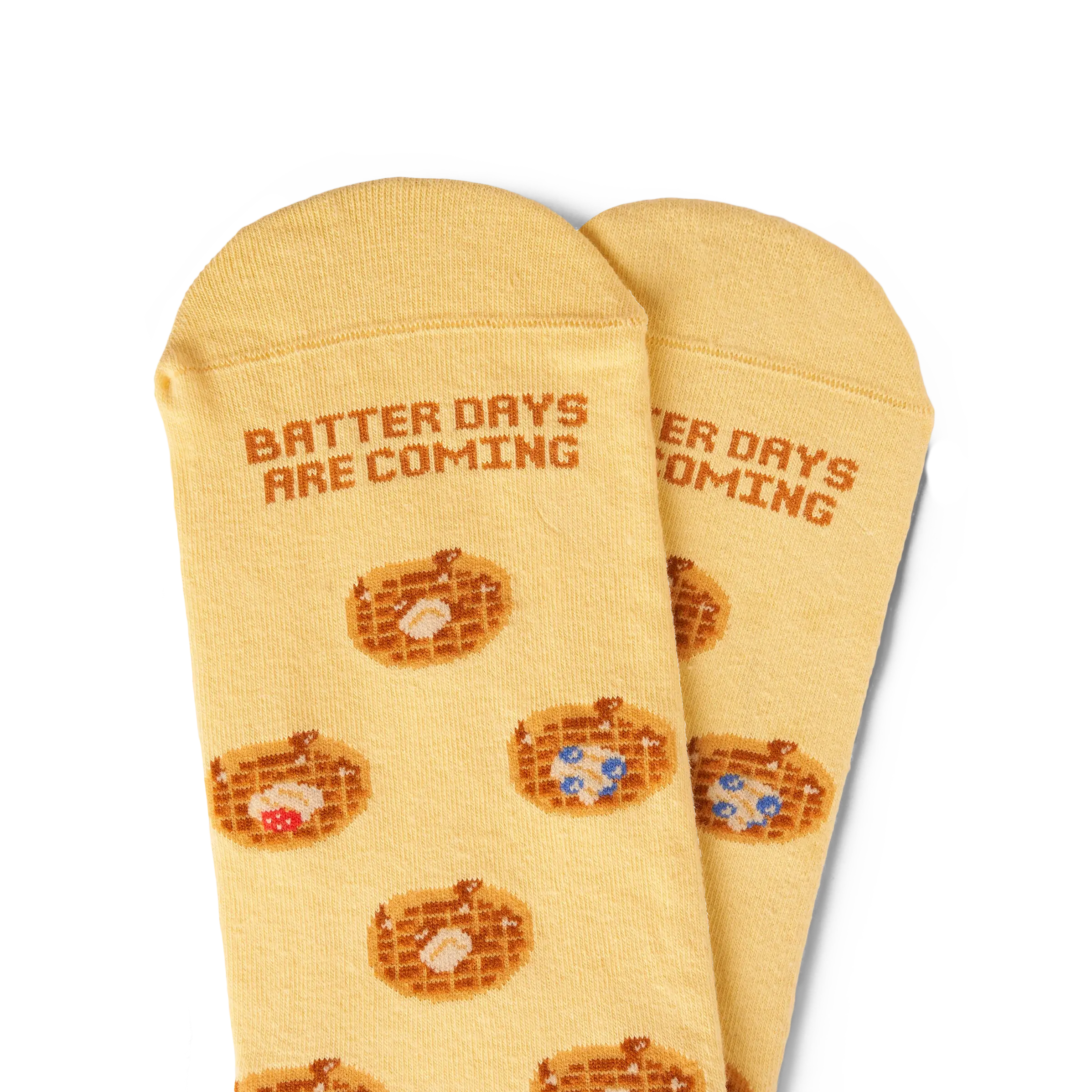 02-BREAKFAST WAFFLE CREW SOCK (SIZEM)