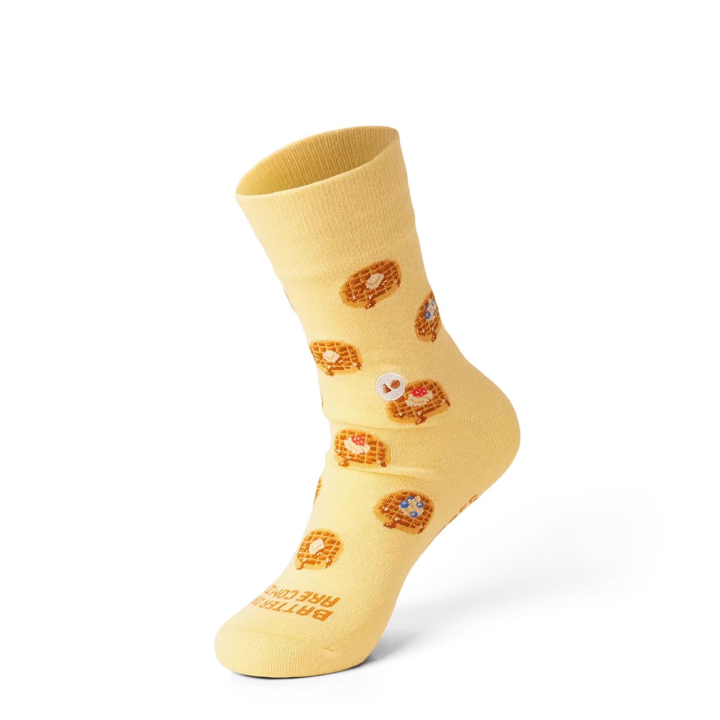 01_BREAKFAST WAFFLE CREW SOCK (SIZES)
