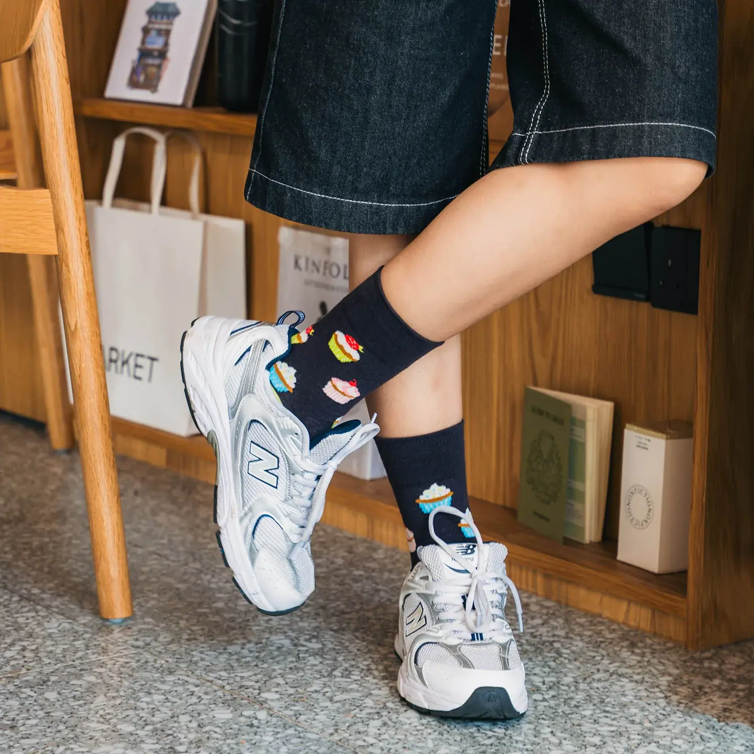 03_CUPCAKE CUTIE CREW SOCK (SIZEM)