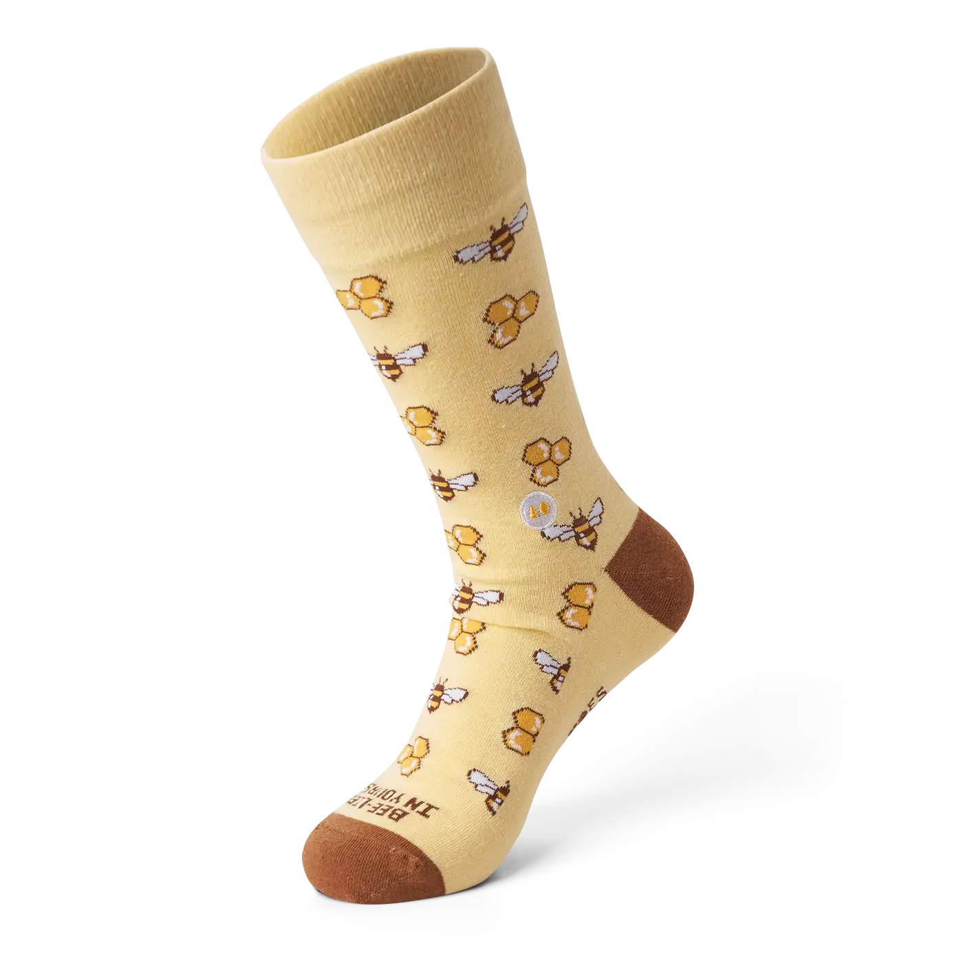 01_KEEP ON BEE-LIEVING CREW SOCK (SIZEM)