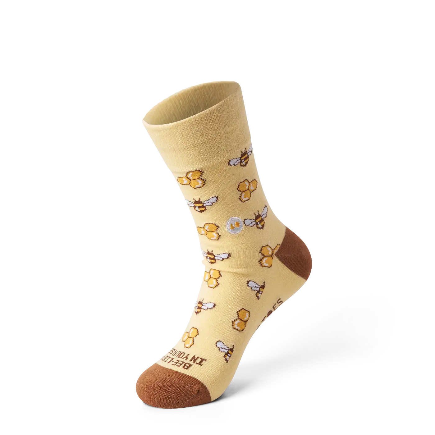 01_KEEP ON BEE-LIEVING CREW SOCK (SIZES)