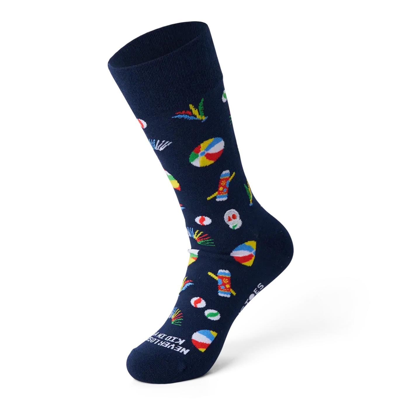 01_RETRO PLAYTIME CREW SOCK (SIZEM)