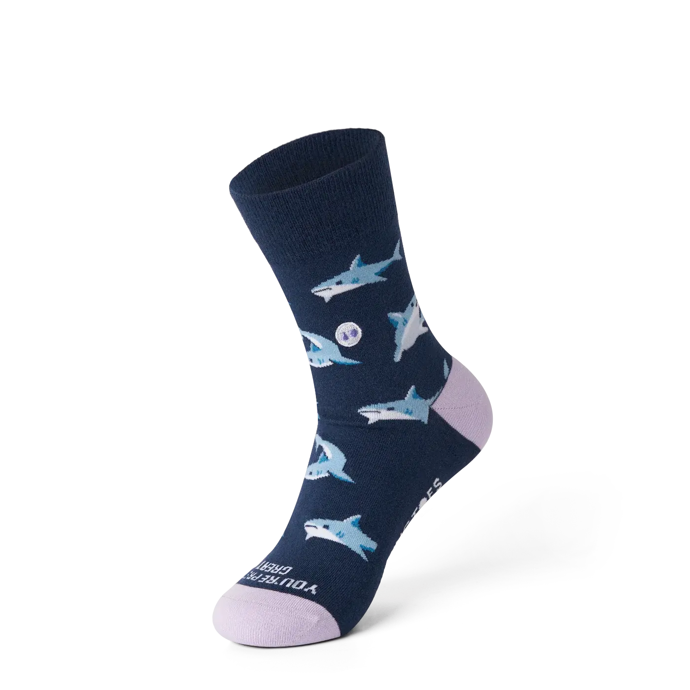 01_GREAT WHITE CREW SOCK (SIZES)
