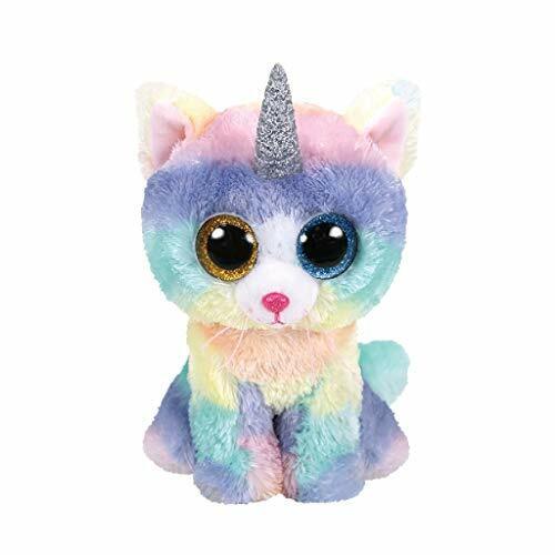 TY Beanie Baby Soft Toy Multicoloured - Heather the Unicorn Cat