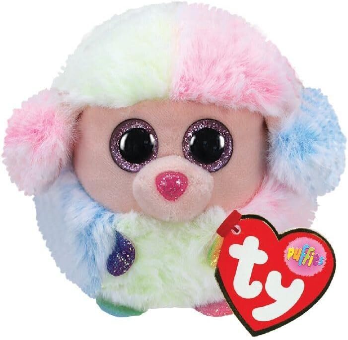 TY Puffies  - Rainbow Poodle