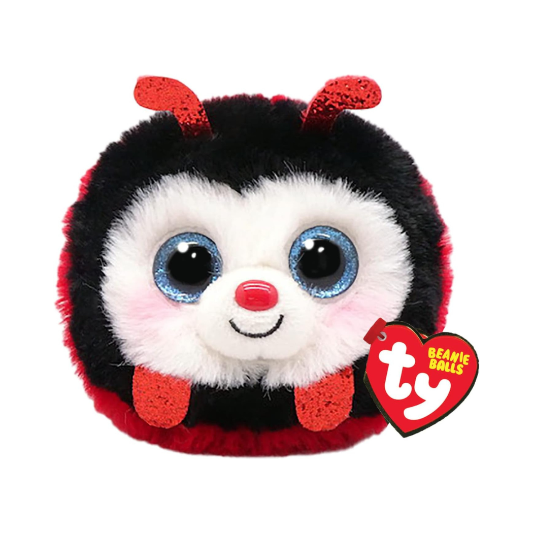 TY Puffies - Izzy - Ladybird Beanie Balls