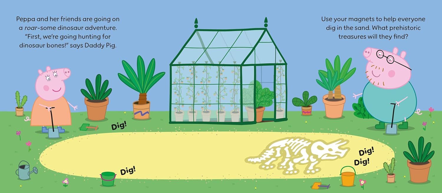 02_Peppa Pig Peppas Dinosaur Adventure Magnet Book