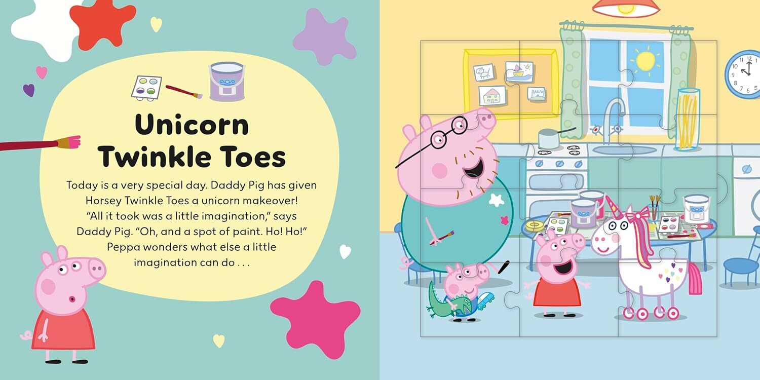 02_ Peppa Pig Peppas Unicorn Fun Jigsaw Puzzle Book