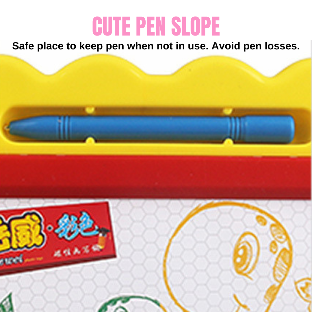 Kids Color Drawing Board White Background Papan Menulis