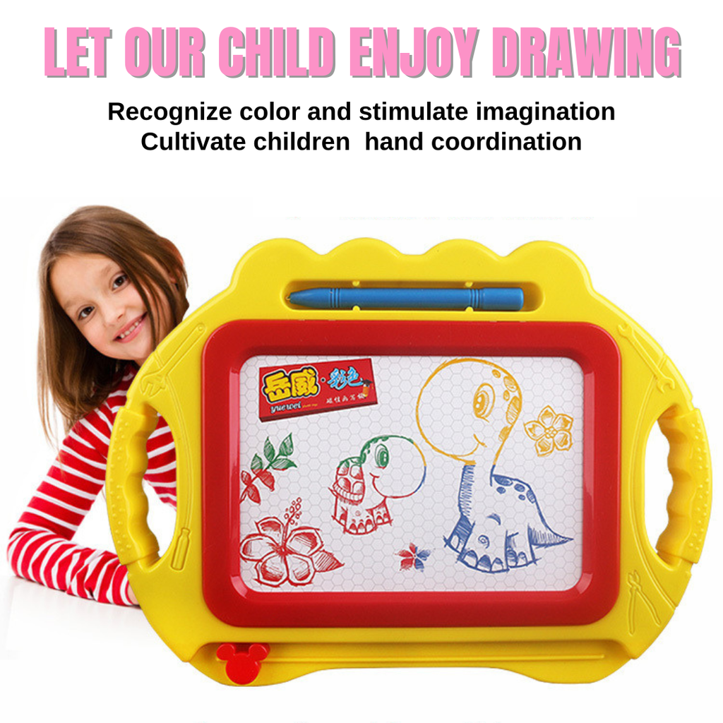 Kids Color Drawing Board White Background Papan Menulis