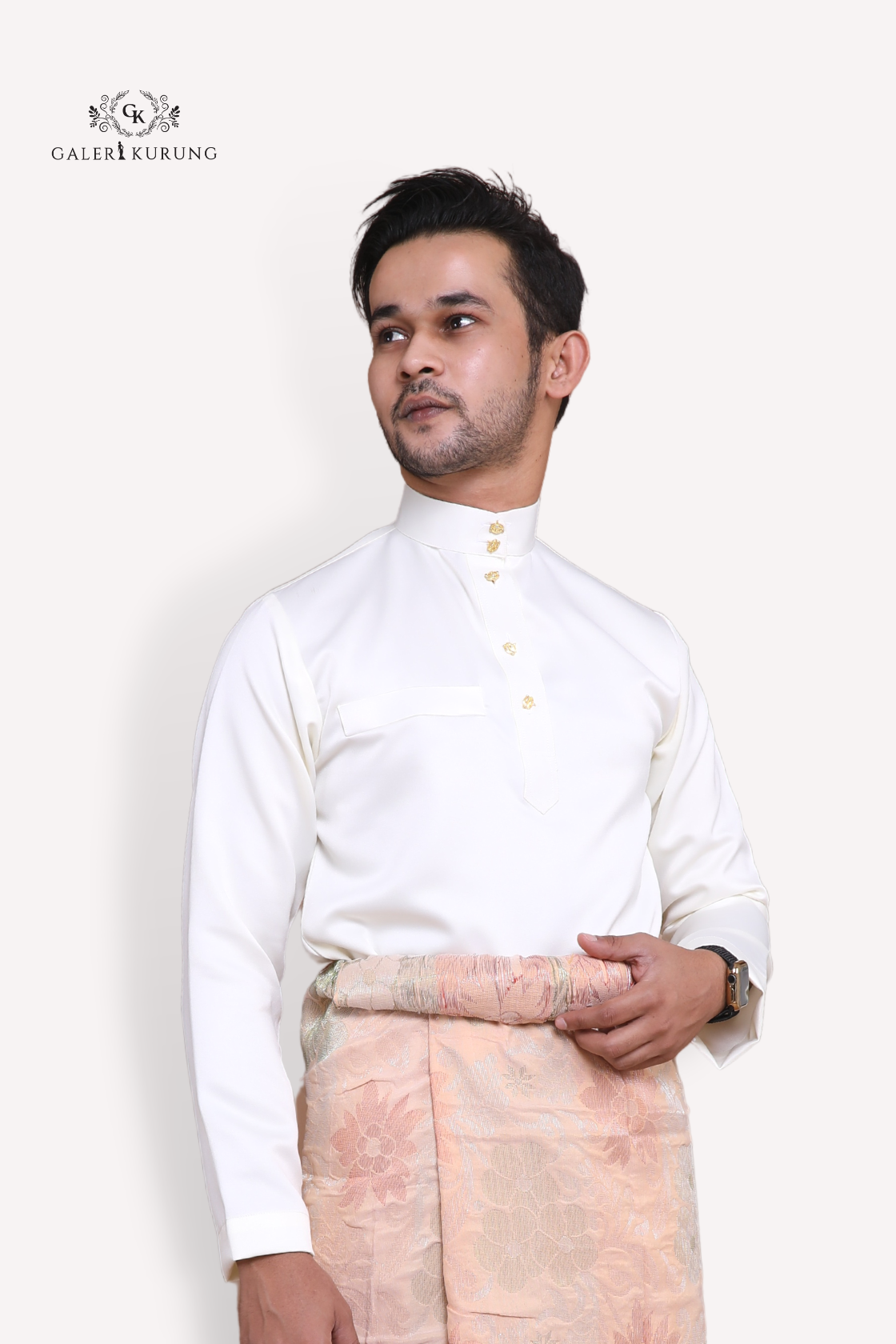 Baju Melayu Dutches Cream Galeri Kurung