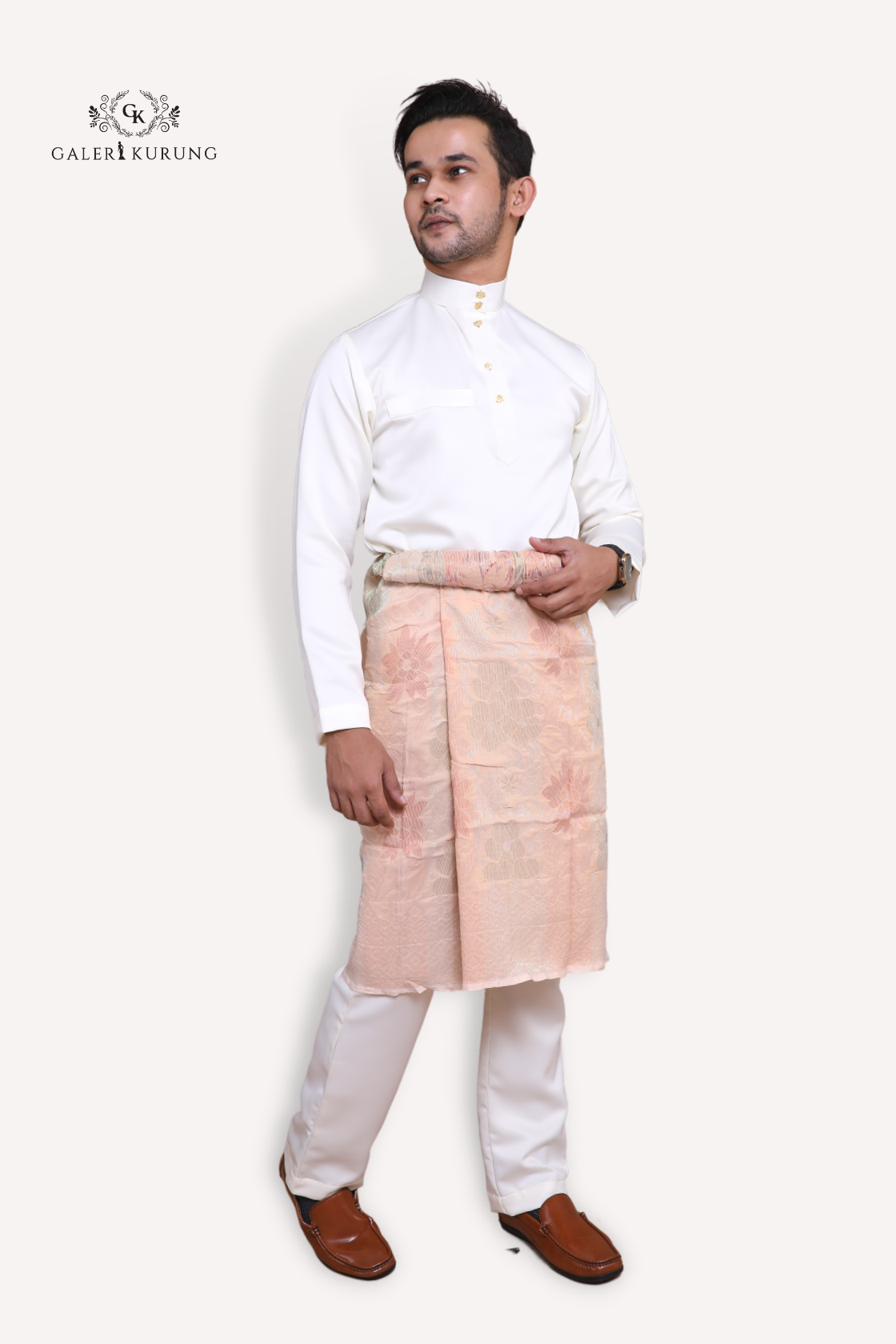 Baju Melayu Dutches Cream Galeri Kurung