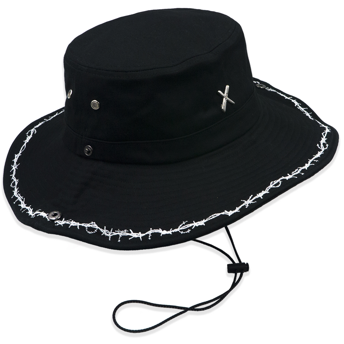 Barbed Wire Boonie Hat- Black – XOTIC 
