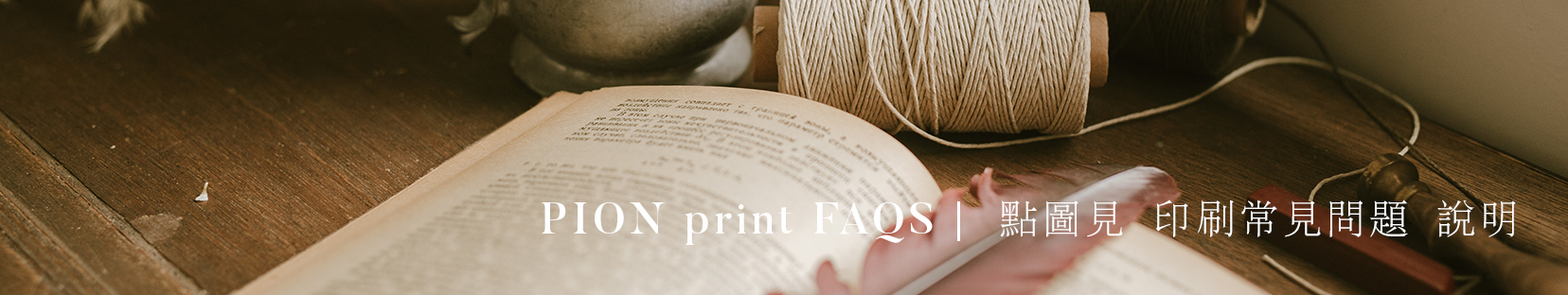 PION print FAQS