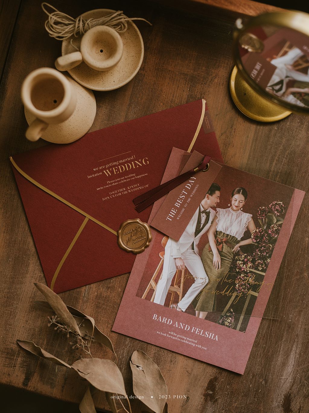 晶透影像婚卡 鐵鏽紅 image (5)