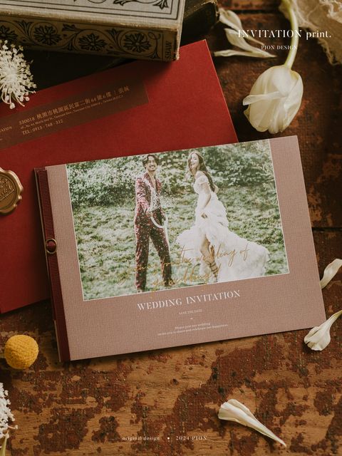 折式影像婚卡 橫式 image (2)