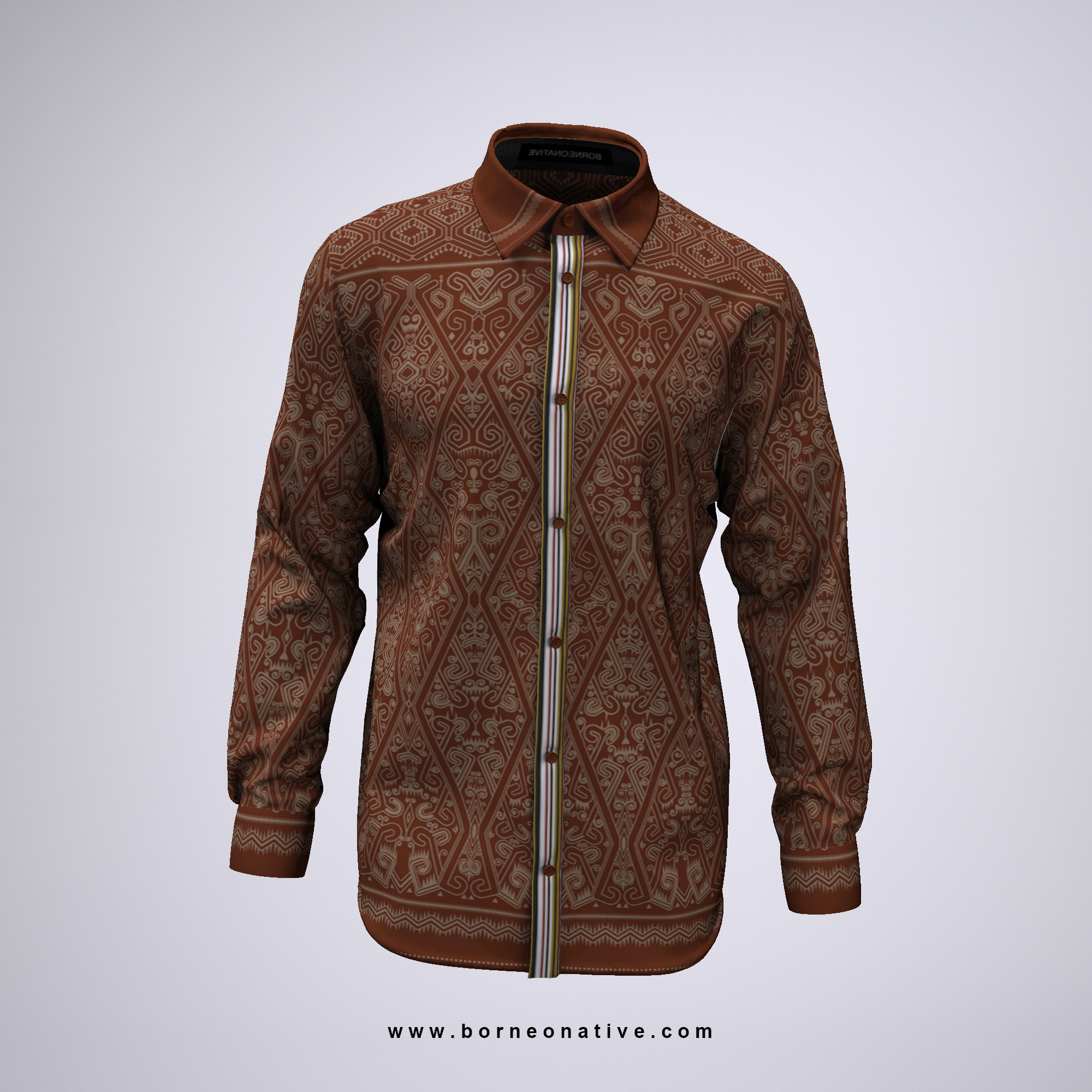  Tangkai Betali Sarawak Batik Long Sleeve Shirt