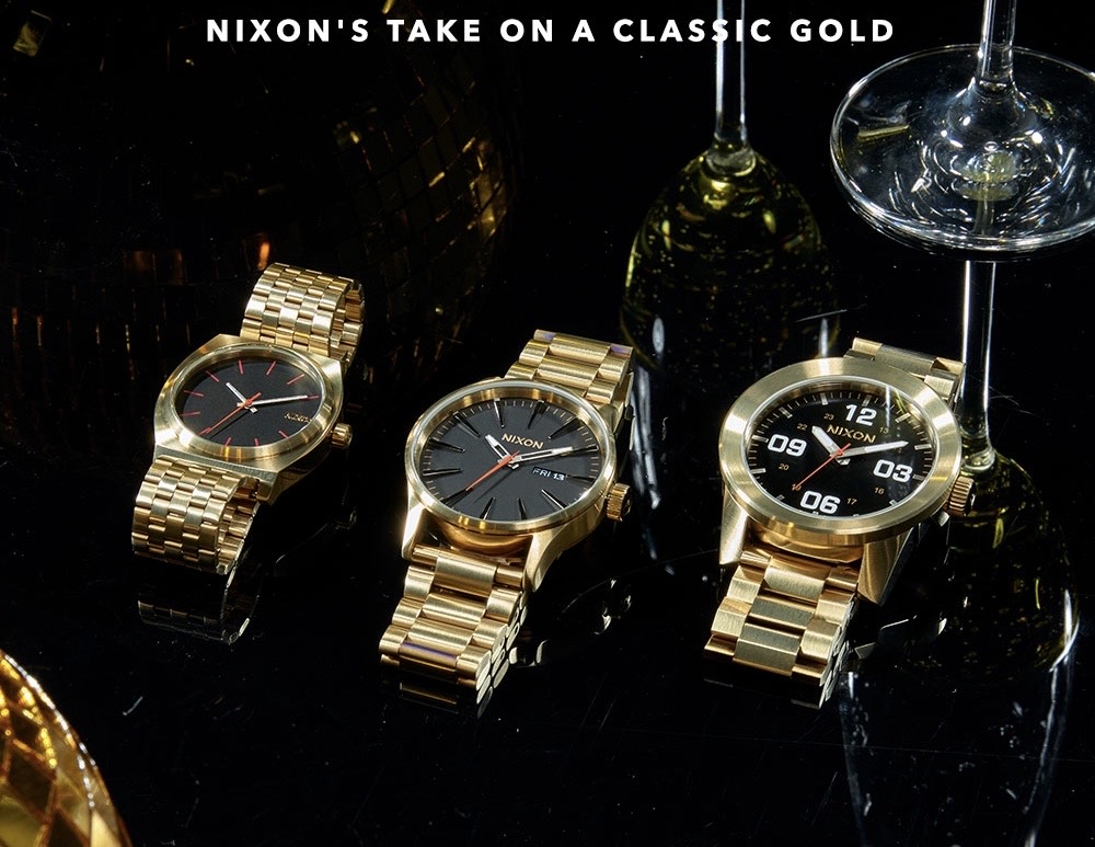 オンライン限定商品】 Nixon 腕時計 金 腕時計(アナログ) - www