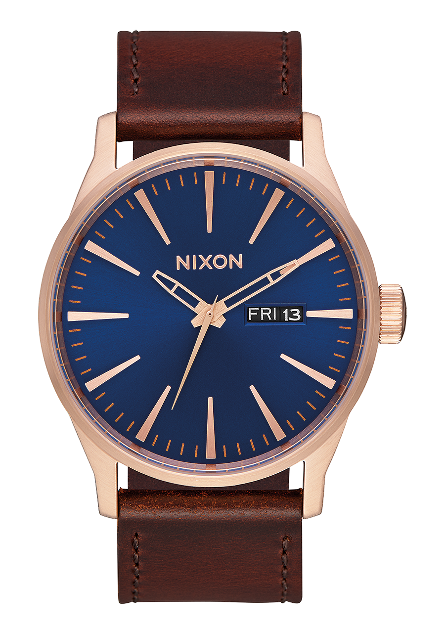 NIXON SENTRY LEATHER 腕時計 NA1051602-00値下げメンズ腕時計