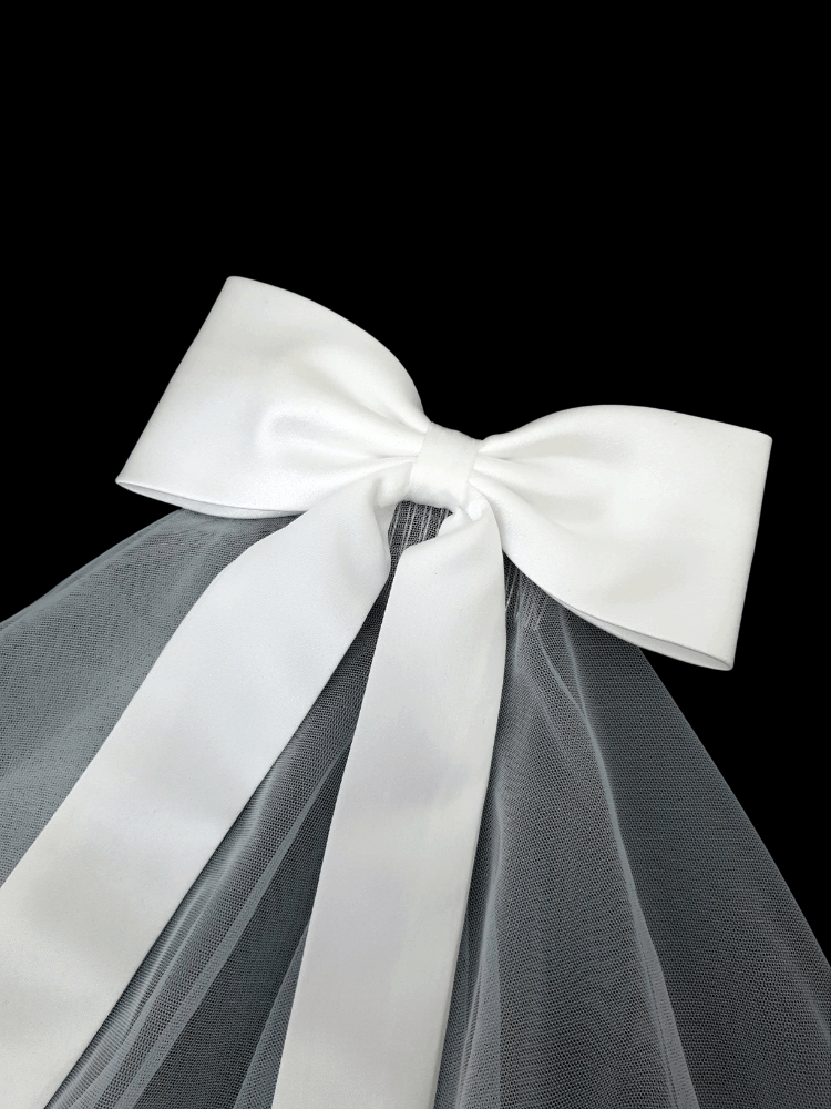 Bow Tie Veil, ROM Wedding Veil (2)