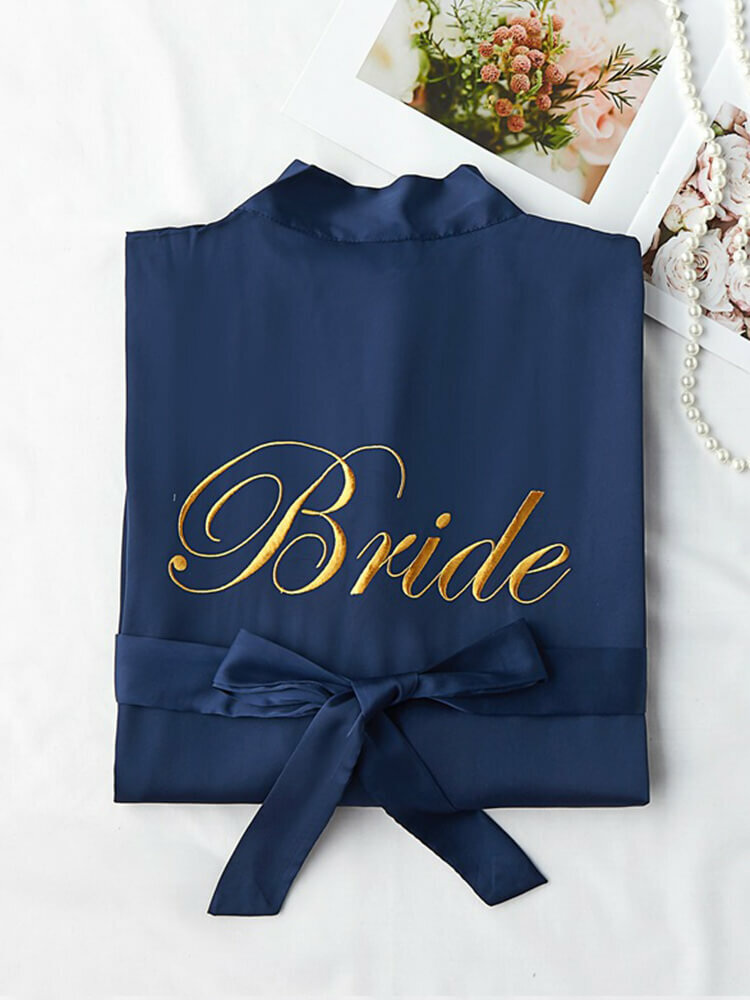 bride - navy blue