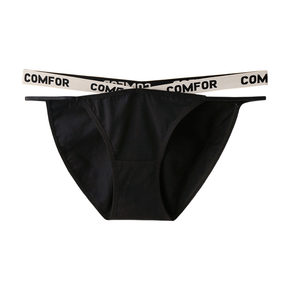 Cotton Panty with Waist Straps - Black (5)