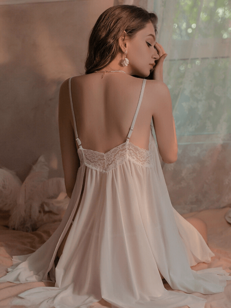 Madelyn Sexy Nightdress - White (6)