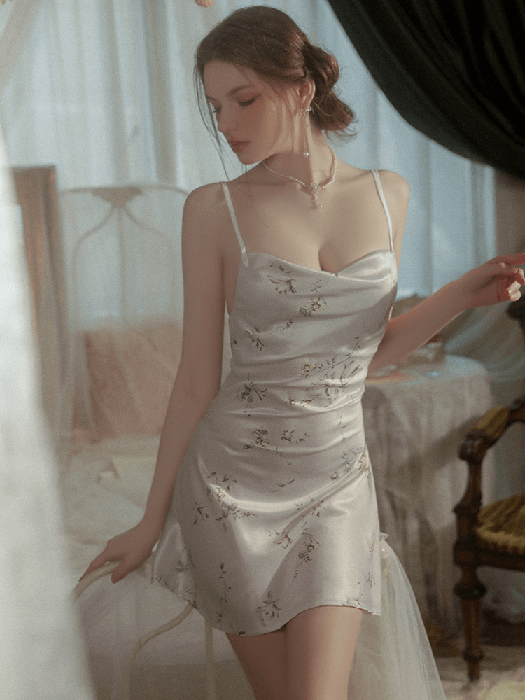 Sexy Silk Lingerie, Sexy Silk Nightdress (2)