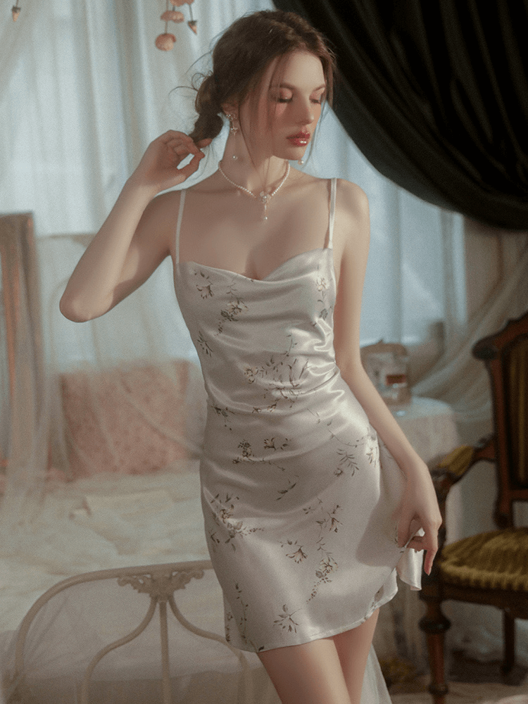Sexy Silk Lingerie, Sexy Silk Nightdress (1)